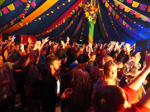 Photos of Boomtown Fair, music festival near Winchester, England, August 2014