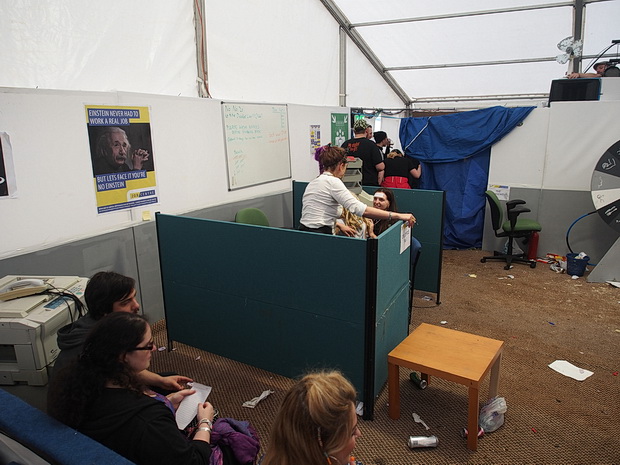 The Job Centre at Boomtown Fair 2015, Winchester, England, August 2015
