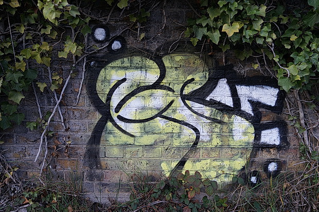 Bow to Hackney Wick canalside walk: barges, street art, buildings and twilight, Feb 2019