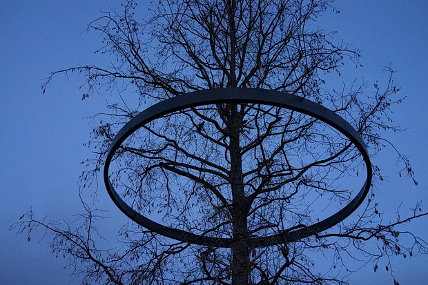 Bow to Hackney Wick canalside walk: barges, street art, buildings and twilight, Feb 2019