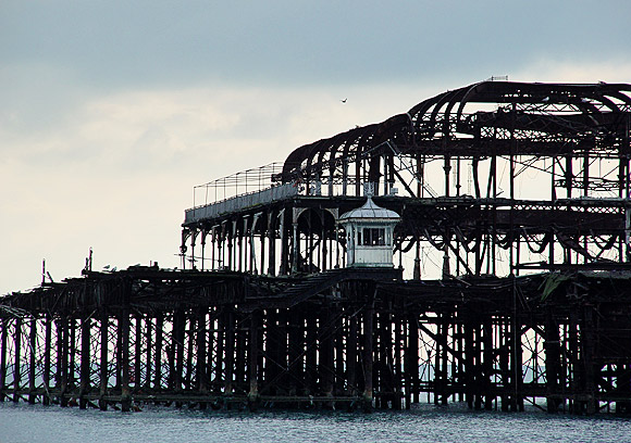 Remembering the West Pier, Brighton, Feb 2004 photo