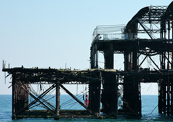 Remembering the West Pier, Brighton, June 2006 photo