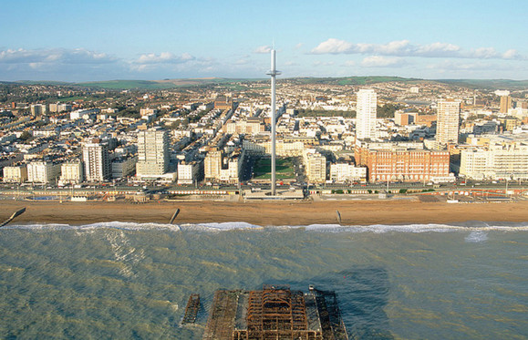 Remembering the West Pier, Brighton - the future i360 tower