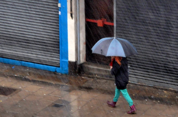 Brixton battered by winter storms of rain and sleet