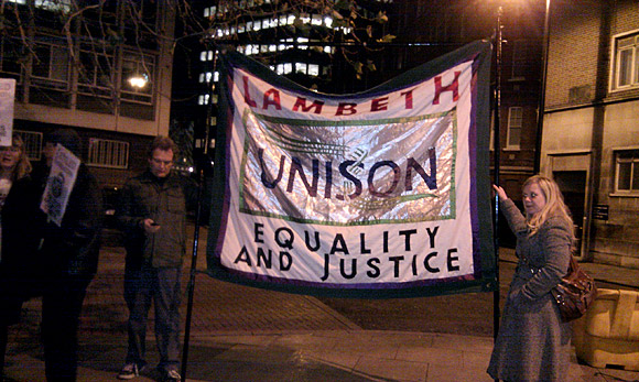 Brixton Kettle The Met protest outside Brixton Police Station