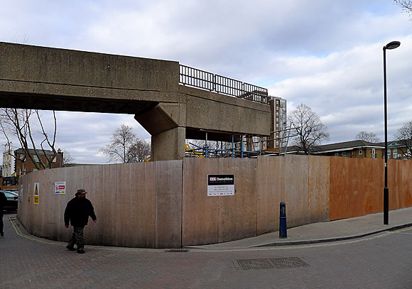 Brixton Pope's Road car park - nearly gone!