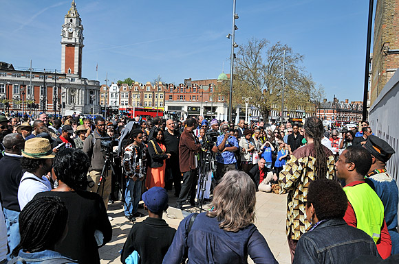 Brixton uprising event, Windrush Square, Sunday 10th April 2011
