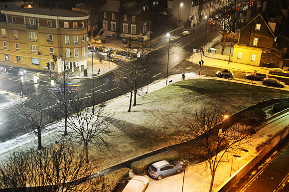 The first Brixton snow of 2012 - more to come?