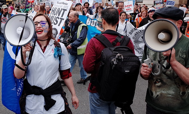 Bursary or Bust - march by student nurses through central London, Saturday 4th June 2016
