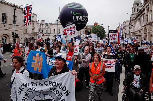 Bursary or Bust - march by student nurses through central London, Saturday 4th June 2016
