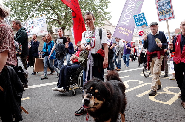 Bursary or Bust - march by student nurses through central London, Saturday 4th June 2016