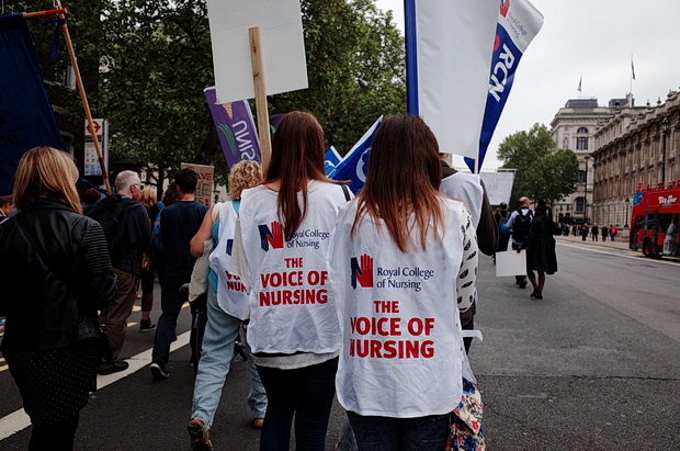 Bursary or Bust - march by student nurses through central London, Saturday 4th June 2016