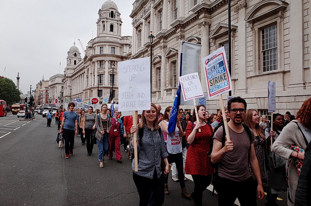 Bursary or Bust - march by student nurses through central London, Saturday 4th June 2016