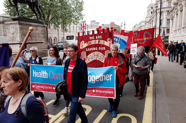 Bursary or Bust - march by student nurses through central London, Saturday 4th June 2016
