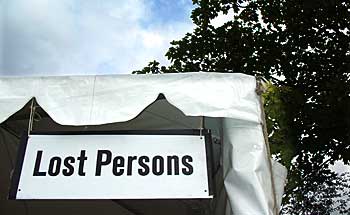 Lost person's tent at Lewisham People's Day