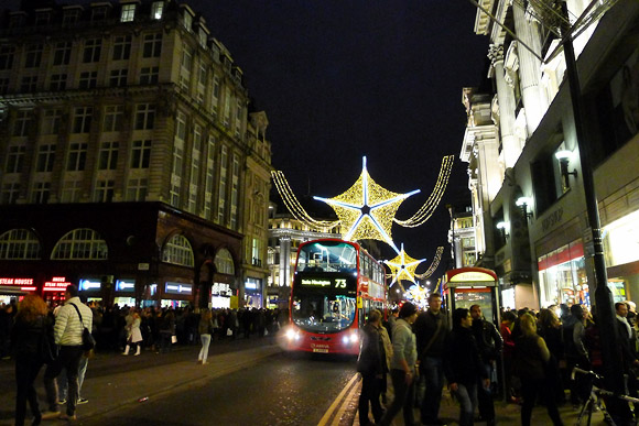 Oxford Street Christmas lights turn on - in ruddy November, FFS