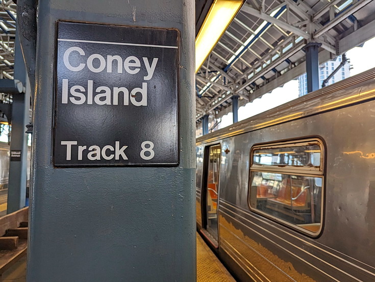Return to Coney Island - sandy scenes, fun fair architecture and empty beaches