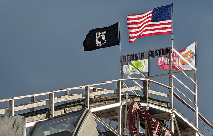 Return to Coney Island - sandy scenes, fun fair architecture and empty beaches