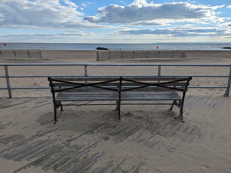 Return to Coney Island - sandy scenes, fun fair architecture and empty beaches