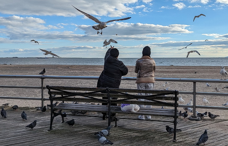 Return to Coney Island - sandy scenes, fun fair architecture and empty beaches