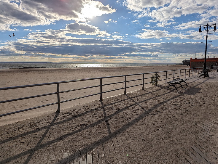 Return to Coney Island - sandy scenes, fun fair architecture and empty beaches