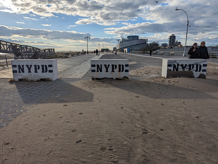 Return to Coney Island - sandy scenes, fun fair architecture and empty beaches