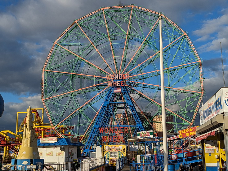 Return to Coney Island - sandy scenes, fun fair architecture and empty beaches