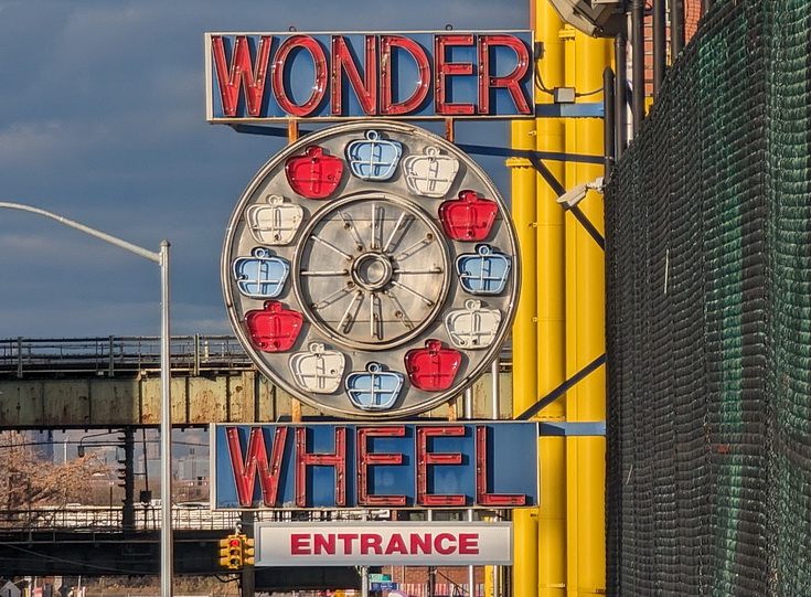 Return to Coney Island - sandy scenes, fun fair architecture and empty beaches