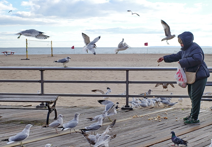 Return to Coney Island - sandy scenes, fun fair architecture and empty beaches