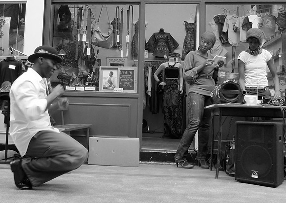 Street dancer, Brixton Village, SW9