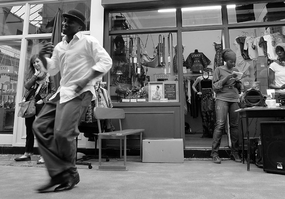 Street dancer, Brixton Village, SW9