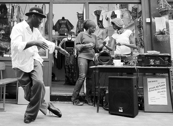 Street dancer, Brixton Village, SW9