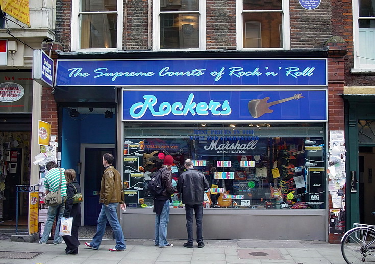 In photos: Tin Pan Alley/Denmark Street, London in 2004