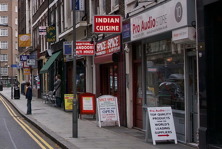 In photos: Tin Pan Alley/Denmark Street, London in 2004