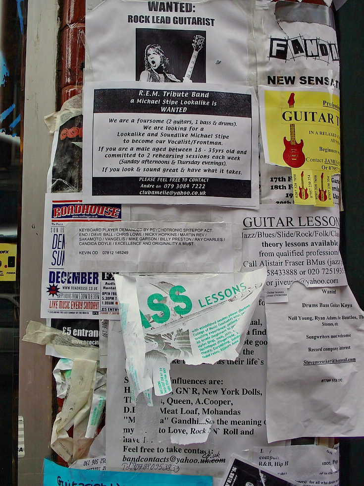 In photos: Tin Pan Alley/Denmark Street, London in 2004