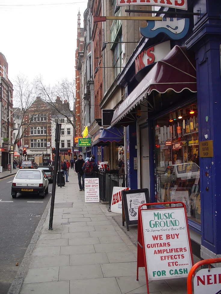 In photos: Tin Pan Alley/Denmark Street, London in 2004