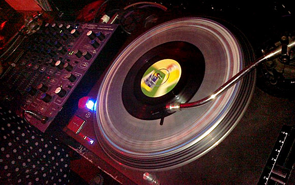 DJing the Alabama3 night at JAMM, Brixton 
