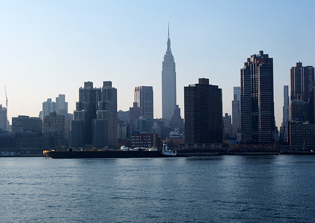 A trip on NY Waterway's East River Ferry from Williamsburg to E 34th St, New York