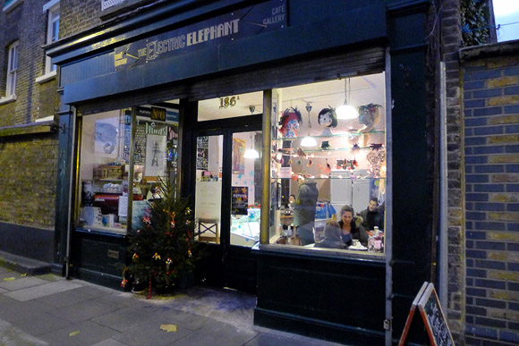Electric Elephant Cafe Gallery, betwixt Kennington and Elephant and Castle, London