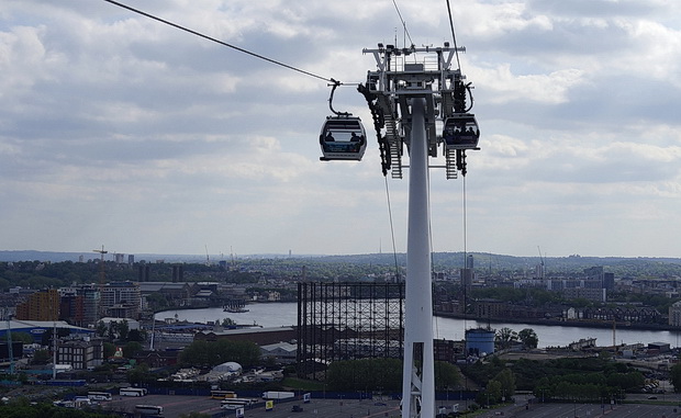 Cable car across London - a return to the Emirates Air Line in East London, June 2016