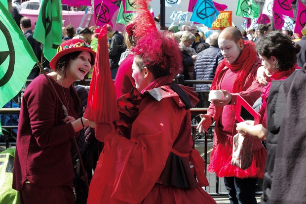 Extinction Rebellion direct action protests in central London, 15th April 2019 - photos