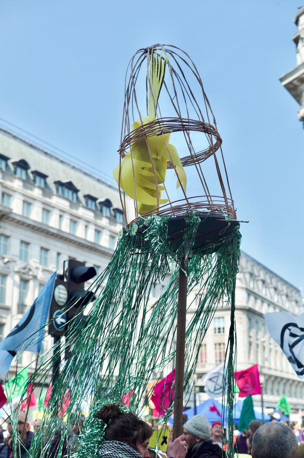 Extinction Rebellion direct action protests in central London, 15th April 2019 - photos