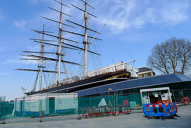 Greenwich and the Cutty Sark in the Spring sunshine, April 2012