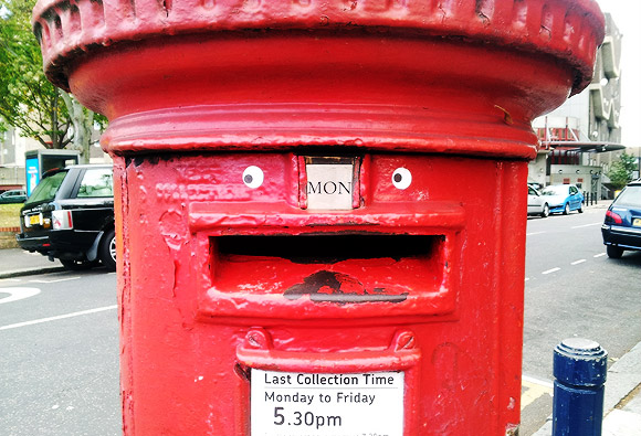 Say hello to Brixton's happy postbox