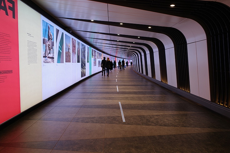 Check out the Face To Face exhibition, King's Cross Tunnel, London, running until Nov 2020 