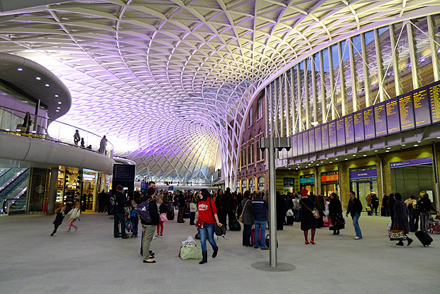 Photos of the new King's Cross concourse, designed by John McAslan and Partners, London. March 2012
