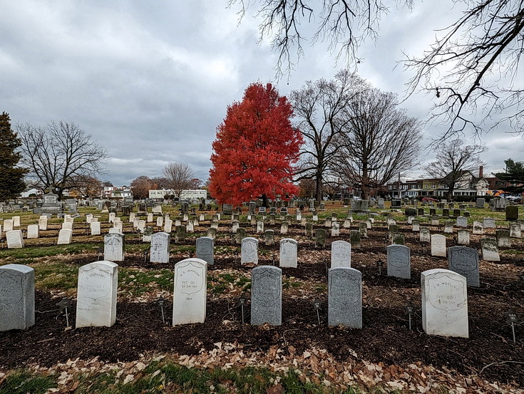 In photos: Lancaster Cemetery in beautiful shades of autumn, Pennsylvania, Nov 2023