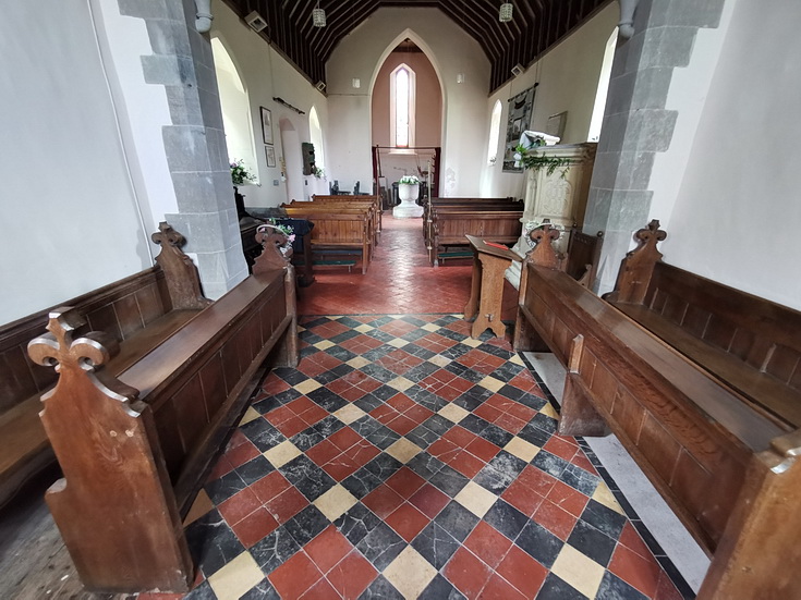 The beautiful, Grade II listed rural Church of St Guthlac in Little Cowarne, Herefordshire