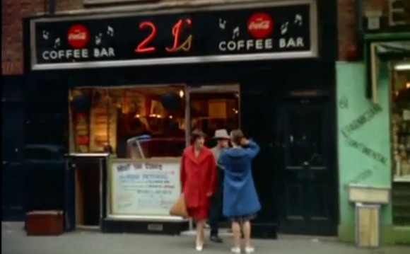 London's coffee bars in the 1950s and 1960s - video footage