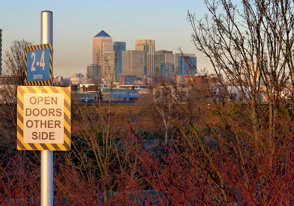 London's changing skyline, seen from South Bermondsey